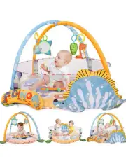 Baby Gyms Play Mats, Tummy Time Mat Toys, Infant Play Mat and Activity Blue