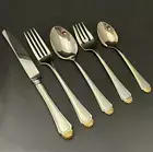 NEW! 5 Piece Place Setting Oneida GOLDEN HENLEY Stainless Flatware