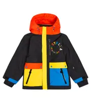 [Stella McCartney Kids] Stella McCartney Kids Printed ski jacket Y 6 black