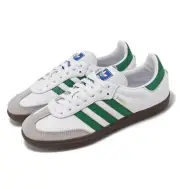 adidas Men's Samba OG Shoes White/Green IG1024 i