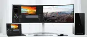 LG 49' 32:9 UltraWide Dual QHD Nano IPS 5120x1440 Curved -USB C, HDMI, DP, HDR400, USB-C (90w PD) Height Adjus, Speaker, Professional Monitor 49WQ95C-W