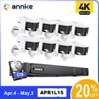 ANNKE 4K PoE Security Camera System 8CH NVR Dual Len 180° Wide Angle 2-Way Audio