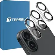 [3 Pack] T Tersely Camera Lens Screen Protector for iPhone 16/iPhone 16 Plus, 9H Hardness Transparent HD Protective Tempered Glass Protector Film