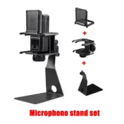 For Neumann U 87 Lewitt LCT 240 PRO Microphone Metal Shock Mount Base Stand Set