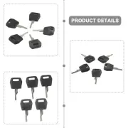5Pc Key Set for Case Skid Steer Loader Models 1840 1845C 40XT 60XT 70XT