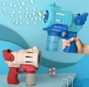 Bubble Gun Automatic Gatling Music Light Machine Boys Girls Summer Water Toys