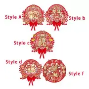 Chinese New Year Door Sticker Blessing Word Spring Festival Decoration for Store