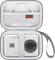 Elonbo Camera Case for Kodak PIXPRO FZ55 / FZ53 / FZ45 / FZ43 16MP Digital Camera, Vlogging Camera Storage Holder Travel Bag, Mesh Bag Fits Batteries, Cable, Memory Card, Card Reader, Grey