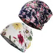 [JarseHera] Chemo Caps for Women Slouchy Beanie Casual Headcovers Both Open Headwear for Cancer Patients