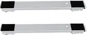 KOMBIUDA Adjustable Rolling Base for Washing Machine Fridge Sturdy Metal Stand Slip Padding