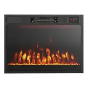 23 Inches 750W/1500W Electric Fireplace Heater with Alter Flame Color and Bright