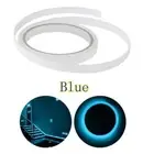 4xGlow in The Dark Stickers Self-adhesive Tape Sticker Blue 1cmx3 Meters