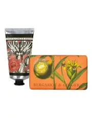 [English Soap Company] Royal Kew Gardens Bergamot and Ginger Hand Cream and Soap Bundle