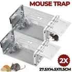 Mouse Trap Cages Folding Humane Live Catcher Pest Rodent Rat Bait Control Box