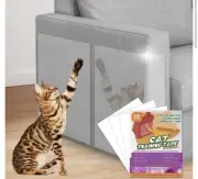 Scratch Deterrent (12P+52 Pins) Cat Scratch Furniture Protector - 12 Pack Couch