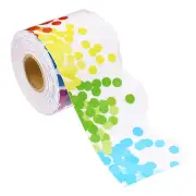 2.24"x 65.6Ft Bulletin Board Border,Colorful Dot Scalloped Trim, Color/White