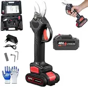 Tacsaw Power Shears,2025 Upgraded 48V Electric Pruning Shears,1.2" Cutting Diameter Cordless Pruner for Gardening Tree Branch Cutter,Power Through Every Cut with Ease (1+Battery)