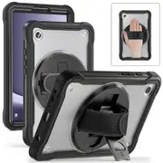 For Samsung Galaxy Tab A9 Tablet Case 360 Degree Rotary Kickstand Hand Strap Cover