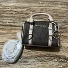 Michael Kors Bag Mini Duffle Crossbody Brown Bedford Legacy Mini Satchel Purse