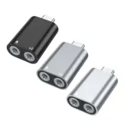 Type C to Double 3.5mm Headphone Port, Headsets Y Splitter for Smartphones