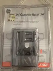 GE Mini Cassette Recorder Player 3-5353S Vintage Old Stock Opened Box New
