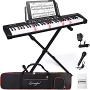 61 Key Keyboard Piano, Complete Electronic Piano Keyboard Set for Beginners Adul