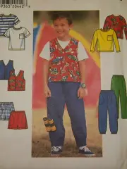 UNCIRCULATED SIMPLICITY #7685-BOYS TOP - VEST - PANTS & SHORTS PATTERN 3-8 FF