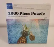 PUZZLE PRESS Swimming Pineapples 1000 Piece Jigsaw Puzzle 20" x 29" New/Sealed