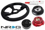 NRG 320mm Pilota Leather BK IN steering wheel 120H Hub Gen2.5 RD Release Lock LB