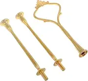ULTECHNOVO Elegant Tiered Plate Holder Set of Cake Pan Skewers for Home and Restaurant Maximize Space Efficient Design