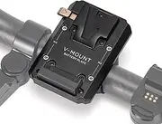 Tilta V-Mount Battery Plate for Ring Grip, Basic or Advanced Ring Grip Compatible with RS 2, Cable Free Connection Constant Power Sturdy Durable - Black TGA-RG-V