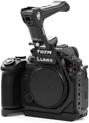 Tilta Camera Cage Compatible with Panasonic S5 II/IIX/G8 II Lightweight Kit - Black, with Mount Accessories via NATO, Cold Shoe and 1/4"-20 Threads with Locating Pins (Black)