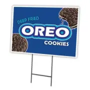 SignMission C-1216-DS-Deep Fried Oreo 12 x 16 in. Deep Fried Oreo Yard Sign &...