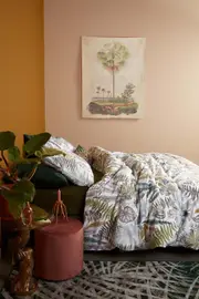 Primeval Green Cotton Quilt Cover Set
