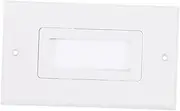 Homoyoyo Cable Management Wall Plate Brush Wall Plate Pass Through for Tv Speaker Wires Coaxial Cables