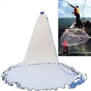 Yeahmart American Saltwater Fishing CAST NET for Bait Trap Fish 6ft Zinc Sinker