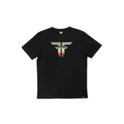 Fallen Footwear Men Cotton Trademark Regular Fit Tees Black/Printed