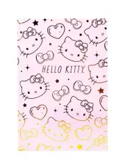 Hello Kitty 50th Anniv Notebook Journal Diary Sketchpad Pink Gold Foil Hardcover