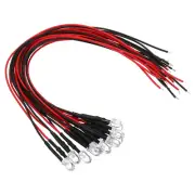 12pcs 3V - 6V 5mm LED Light Emitting Diodes Pre Wired Mini LED Lamp Bulb Orange