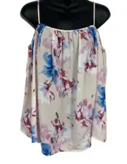 Vince Camuto Size Medium M Pink Mimosa Cold Shoulder Top Blouse Women NWT New