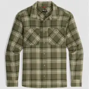 OUTDOOR RESEARCH Men's Feedback Flannel Twill Shirt - ranger green plaid - M