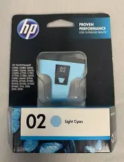 HP 02 Light Cyan Original Ink Cartridge Expired Ju1 2013 Unopened