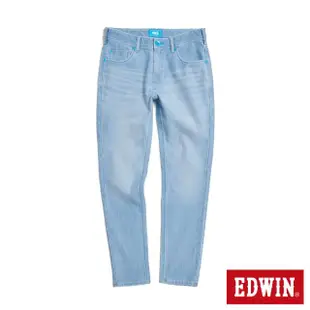 【EDWIN】男裝 藍光動能全方位彈力窄管牛仔褲(拔淺藍)