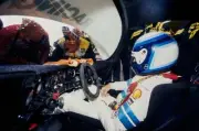 Klaus Ludwig sits in the cockpit of his Joest Racing Porsche 956 B- Old Photo