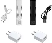 A Pair Mini Media Converter, Fiber Ethernet Coverter, Gigabit Media Converter 10/100/1000Base-Tx to 1000Base-FX TX1310nm/TX1550nm Single Mode 3Km, Type-C, with Power Supply