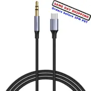 3ft Type C USB To 3.5mm AUX Audio Jack Adapter Cable for Samsung Galaxy Note 10