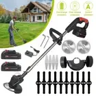 Cordless Whipper Electric Grass Trimmer Garden Lawn Cutter Brush Mower Tool AU