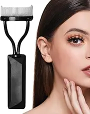 Eyelash Comb, Eyelashes Separator Curler, Mascara Applicator With Comb, Eyelashes Applicator Tool, Portable Eyebrow Comb Lash Combs, Metal Teeth Eyebrow Brush Eyelash Grooming Tool