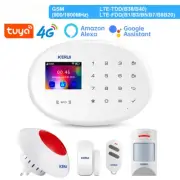 4G Home Alarm System WIFI GSM Smart Security Motion Sensor Detector Door Siren