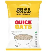 Black & Gold Quick Cooking Oats 750gm